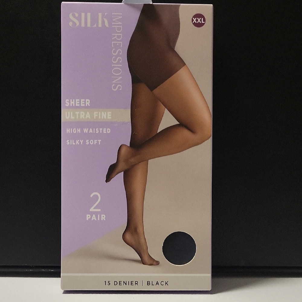 Silk Impressions Sheer Ultra Fine Tights - Black O6